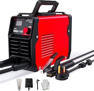 TTiiiiii 140Amp MMA Welder, 110/220V Stick Dual Voltage ARC Portable Welding Machine with Kit, Out of the Box