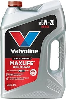 MaxLife High Mileage Full Synthetic 5W-20 Motor Oil 5 Quart