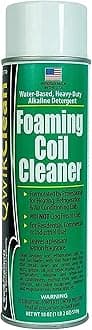 Foaming Coil Cleaner for AC Unit, Heating, Refrigerator, Air Conditioner No Rinse Coil Cleaner Spray Breaks Down Dirt, Dust, Grease, and Oil