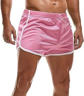 Men's Sports Running Shorts Quick Drying Short Sports Trousers Side Split Training Shorts