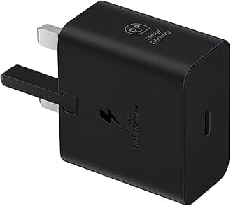 Samsung Galaxy Official 25W Super Fast Charging Travel Adapter (with USB-C to C Data Cable), Black