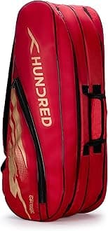 Cosmogear Badminton Kit-bag (Size: Large) | Double Zipper | Bag with Front Zipper Pocket | Material: Polyester| Padded Back Straps | Easy-Carry Handle