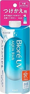 Biore SPF 50 UV Aquarich Watery Essence Fresh Pouch, 4.2 oz (120 g), Replacement Sunscreen