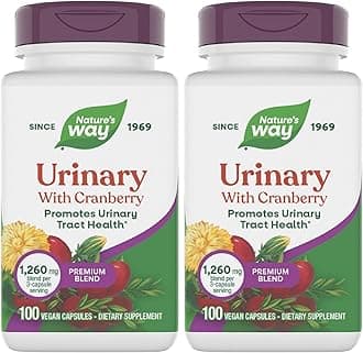 Premium Blend Urinary with Cranberry, 1,260 mg per Serving, 100 Caps (Pack of 2)