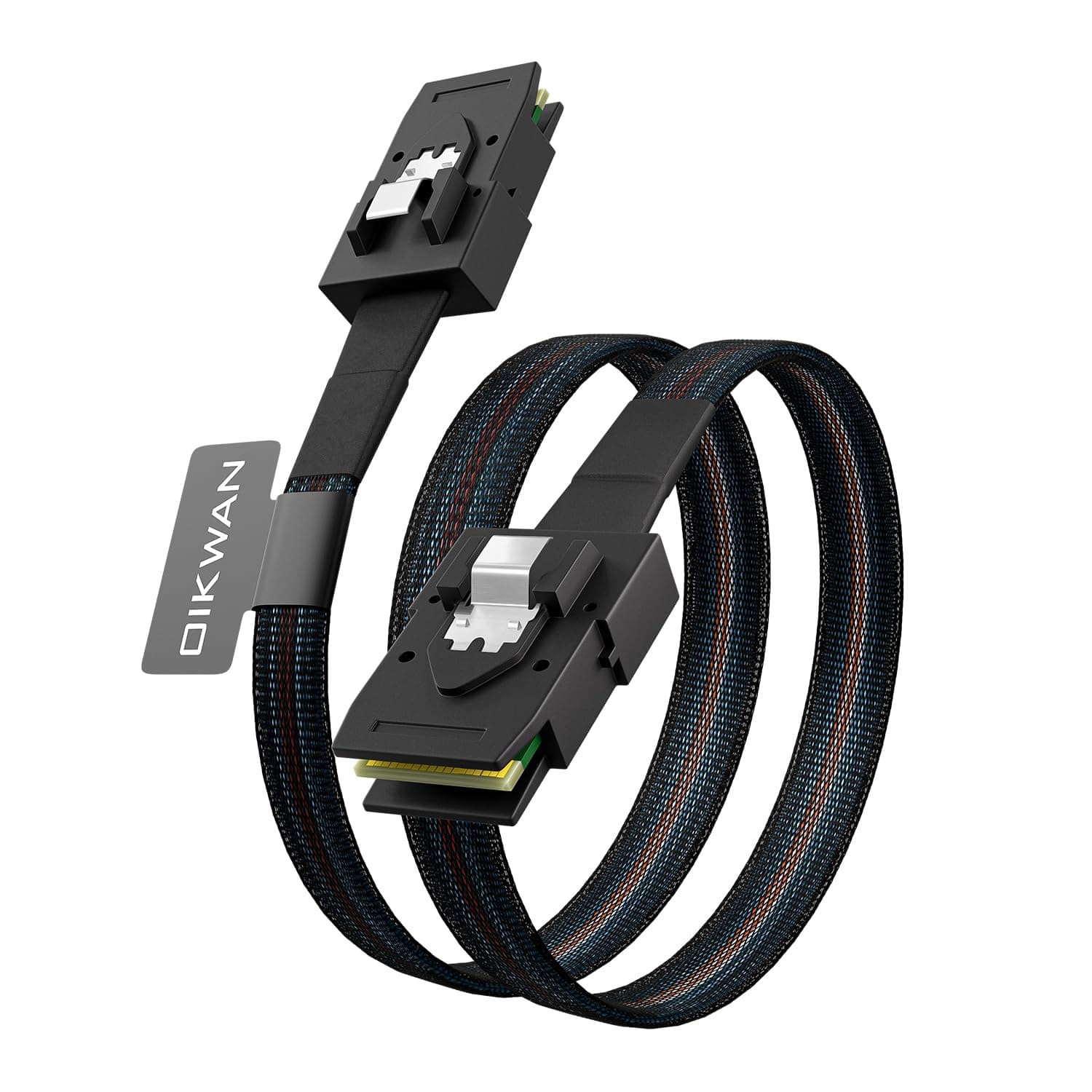 Internal Mini SAS to Mini SAS Cable, SFF8087 36 Pin to SFF8087 36Pin Data Cable Male Cord for Server, Raid Controller, SAS/SATA HBA, Data Storage System-1.6FT