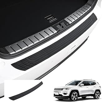 SINGARO Car Rear Bumper Protector, 41inch x3.4inch Car/SUV Universal Rubber Anti-Scratch Trunk Exterior Accessories