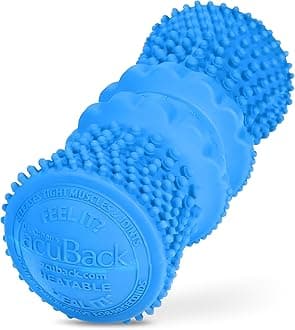 Dr. Cohen's acuBack – Heatable Self-Massage Roller for Deep Tissue Relief & Better Posture – Portable Spine Aligner for Back, Legs, Quads, Hamstrings