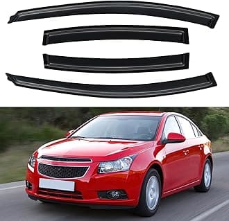Window Visors Rain Guards Shield for 2011-2015 Cruze Sedan, Out-Channel Window Vent Wind Deflectors Visors Shades for 2016 Cruze Limited