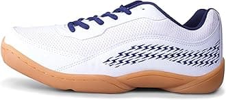 Nivia Flash 2.0 Badminton Shoes for Men | Your Go-to Shoe for Pickleball, Padel, and All Court Sports | Badminton Sports Shoes | (Blue/White/Sky Blue)