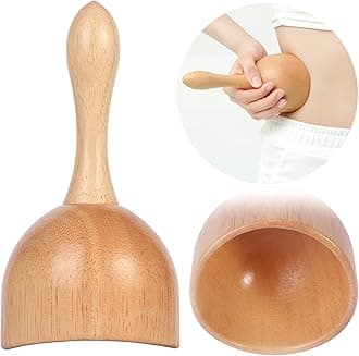Handhleld Wooden Massage Cup Wood Therapy Massage Tool Body Sculpting Tools for Maderoterapia,Lympahtic Drainage,Anti-Cellulite,Muscle Pain Relief