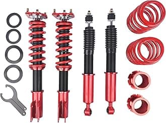 GELUOXI Height Adjustable Coilover Suspension Shock Absorber Lowering Kit Replacement for 1994-2004 Ford Mustang Coilovers Springs Struts