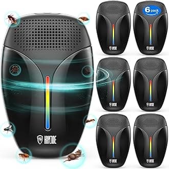 2025 Upgraded Version Ultrasonic Pest Repeller, Indoor Ultrasonic Repellent for Roach, Rodent, Mouse, Bugs, Mosquito, Mice, Spider, Ant,Electronic Plug in Pest Control,3 Mode Switching,6 Packs