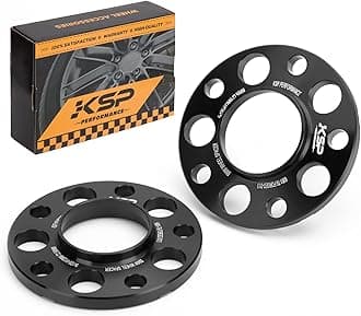 KSP PERFORMANCE 5X120mm Wheel Spacers, 2PCS 12mm Hubcentric Forged Tuning Spacer for E36 E46 E90 E92 E60 318i 323i 325i 328i 330i 335i 525i 545i Hub Bore 72.56mm Without Lug Bolts