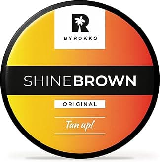 BYROKKO Shine Brown Sunbed Tanning Accelerator 210 ml, Fast Bronzing Sunbed Cream Effective in Sunbeds & Outdoor Sun for Deep Natural Tan, Long-Lasting Hydrating Formula with Natural Oils
