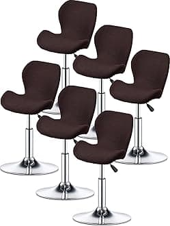 Bar Stool Cover Set of 2/4/6 Shell Back Adjustable Swivel Bar Stools Slipcover,Barstool Protector Covers for Dining Room Kitchen (Color : #6, Size : 6pcs)