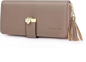 Pomelo BestPurses for Women Multicoloured Striped Ladies Purse Stylish and Roomy RFID PU Leather Wallet with 12 Card Slots, Coin Pocket and Phone Pocket