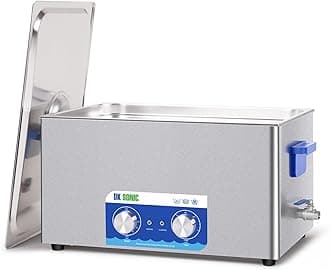 DK SONIC Ultrasonic Cleaner,22L 480W Sonic Cleaner with Heater&Mechanical Timer,Ultrasonic Carburetor Cleaner for Cleaning Gun,Engine,Carburetors,Chains(Include Basket)