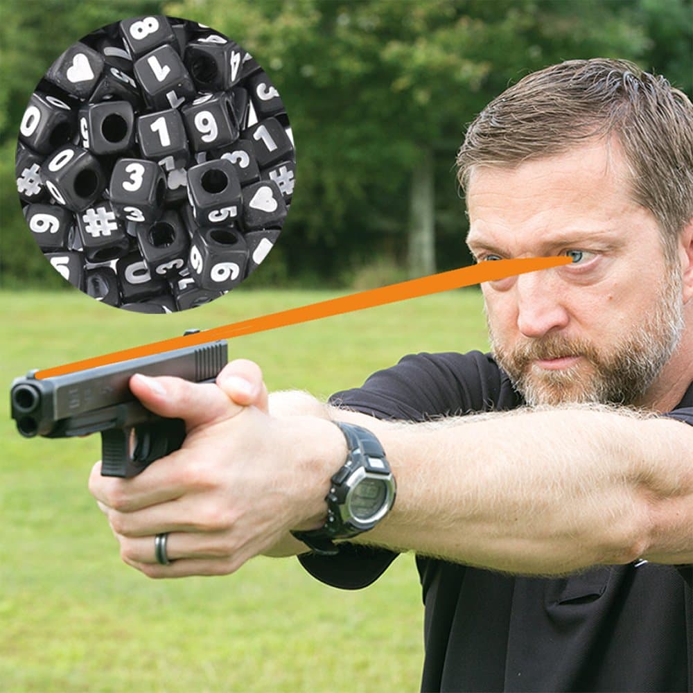 Advanced Focus String – Vision Training Tool for Shooters | Dry Fire Accuracy Trainer with Front Sight Beads | Navy Seal Video Lessons Included