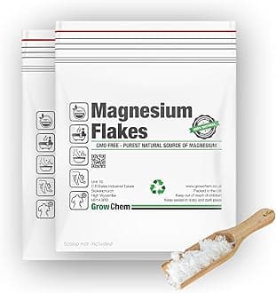Magnesium Flakes 10KG (2x5KG Bags) Pure Magnesium Chloride from the Dead Sea - Mineral-Rich Bath Salts for Foot & Muscle Soaks - Improves Sleep, Stress Relief, Joint Health & Skin Hydration