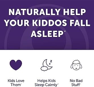 Lunakai Kids Melatonin Gummies 1mg - Tastiest Proprietary Formula - Non-GMO, Vegan, Gluten Free Chewable Low Dose Supplement for Kids - Natural Sleep Gummy for Children 2 Year Old+ - (6 Pack)