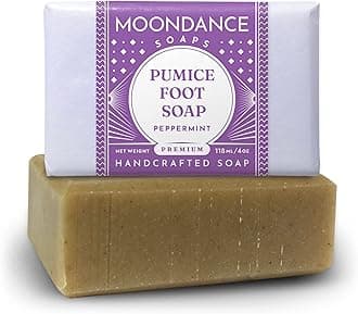 Foot Scrub Soap - Handmade Pumice Soap With Tea Tree And Peppermint Essential Oils