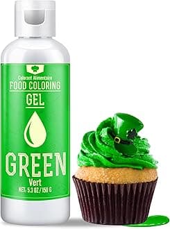 Gel Food Coloring - 5.3oz Vivid Food Coloring Gel for Baking, Cake Decorating, Icing, Cookie, Fondant and Macaron - Tasteless Food Color Dye for Frosting, Easter Egg, Soap Making and Crafts (Green)