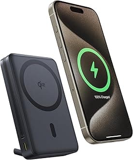 Baseus Qi2 Certified 15W for Magsafe Battery Pack, Nomos P2 30W Fast Charging Portable Phone Charger 10,000mAh Power Bank with USB-C Cable & Smart Display for iPhone 16/15/14/13/12 Series -(Black)