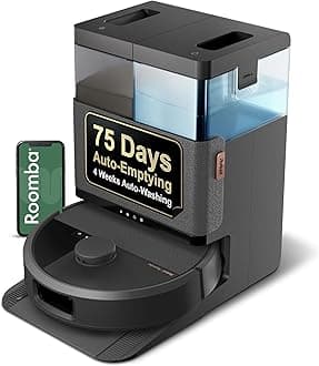 - iRobot Roomba Plus 505 Combo Robot Vacuum & Mop with AutoWash Dock - Extending Spinning Mop Pads, Self-Empties, Pad Wash & Heated Drying, Self-cleaning, Recognizes & Avoids Obstacles, LiDAR Navigation