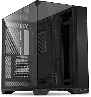 O11 Vision - Triple Tempered Glass Panels - Dual-Chamber ATX Mid Tower PC Case - Up to 2 × 360mm Radiators - Removable Motherboard Tray for PC Building - Up to 455mm Large GPUs (O11VX.US)