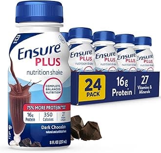 Plus DarkChocolate Nutrition Shake | Meal Replacement Shake | Ready to Drink | 16g Protein and 27 Vitamins and Minerals | 8 fl oz - 24 Pack