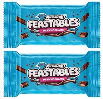 DECADENT FOODS Mr.Beast Feastables Milk Chocolate Creamy Smoothness Delicious Texture Bar 35 Gm (Pack Of 2) New Pack