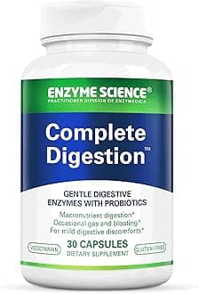 Complete Digestion™, 30 Capsules – Full Support for Digestive Health – for Occasional Gas, Bloating, and Indigestion – Probiotic for Men and Women – Digestive Enzyme Supplement