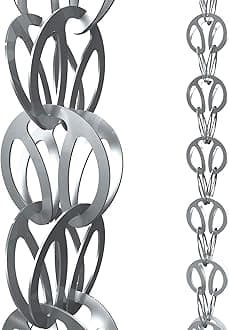 Modern Loop Rain Chain (Gray)