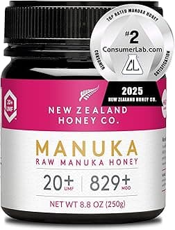 Raw Manuka Honey UMF 20+ / MGO 829+ | UMF Certified Raw Medical Grade Honey | 8.8oz