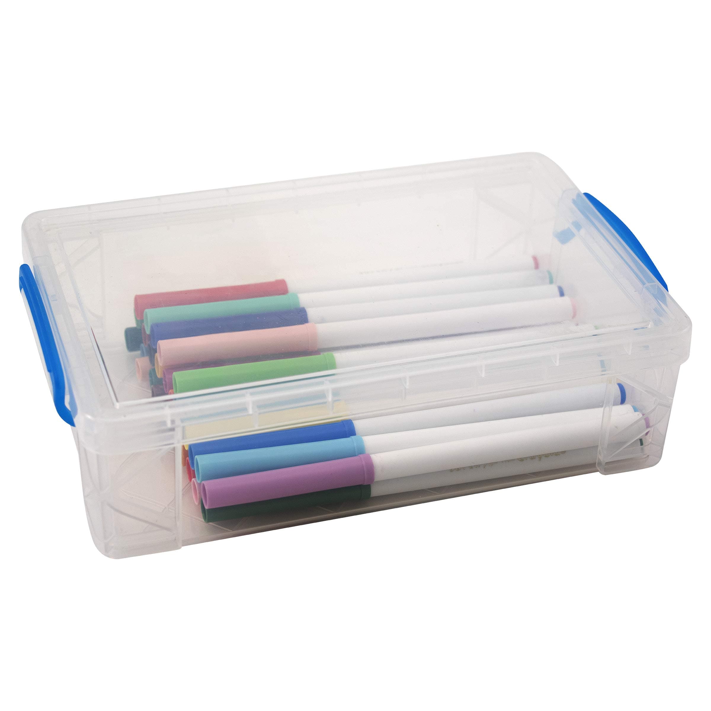 Advantus Clear Large Pencil Box
