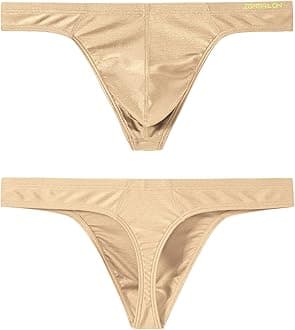 Men's Thong Underwear Sexy Ice Silk Glossy G String Male Athletic Thongs T Back For Men Bikini Briefs