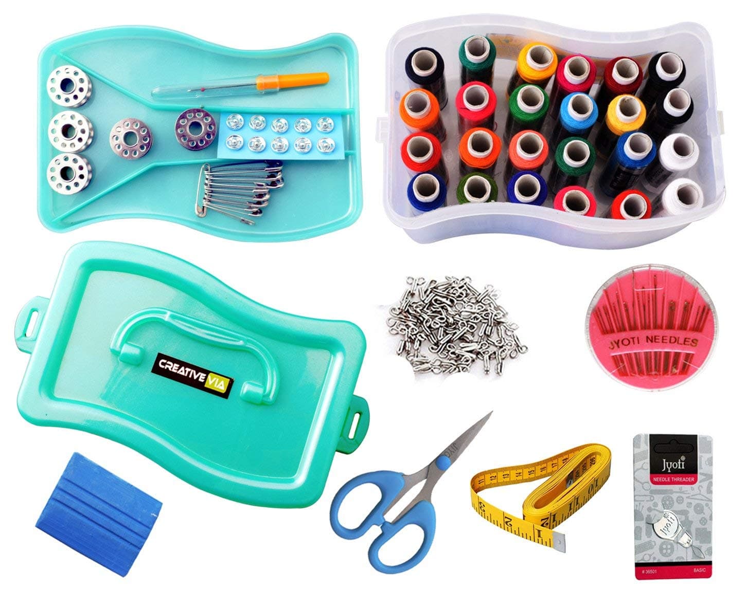 CreativeVia Plastic Multipurpose Tailoring Kit (SEWKIT01)