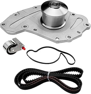 Engine Timing Belt Kit with Water Pump | Compatible with 2005-2010 Chrysler, Dodge & Volkswagen Vehicles 3.5L 4.0L V6 SOHC 24 VALVE Engine | Replaces# TS26295A, TBK295L