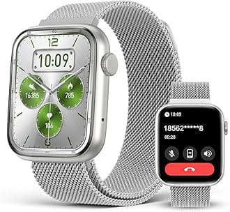 2025 Smart Watches Blood Pressure, 1.9" AMOLED Display with Bluetooth Call, Smartwatch with Da GPT AI/AI Watch Face, 24/7 Heart Rate Stress Sleep Monitor, IP68 Waterproof, Compatible with Android iOS