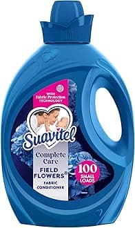 Complete Liquid Fabric Conditioner, Laundry Fabric Softener with Fabric Protection Technology, Field Flowers, 100 oz, Enough Liquid For 100 Small Loads