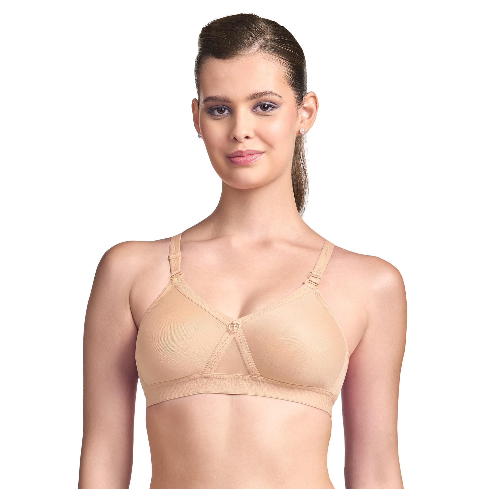 TRYLO Women's Cotton Solid Regular Fit Bra