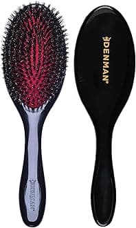 Natural Bristle Grooming Brush, Medium