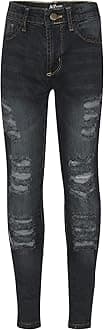 A2Z 4 KidsKids Girls Denim Ripped Jeans Comfort Skinny Stretch Jeans Lightweight Trendy Stretchable Denim Cotton Trouser Pants New Casual Fashion for Childrens Age 3-14 Years