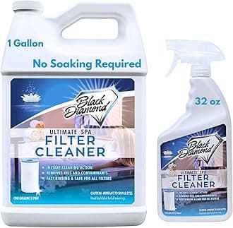 Black Diamond Stoneworks Ultimate Spa Filter Cleaner Fast-Acting Spray for Hot Tub, Jacuzzi & Pool Filters.