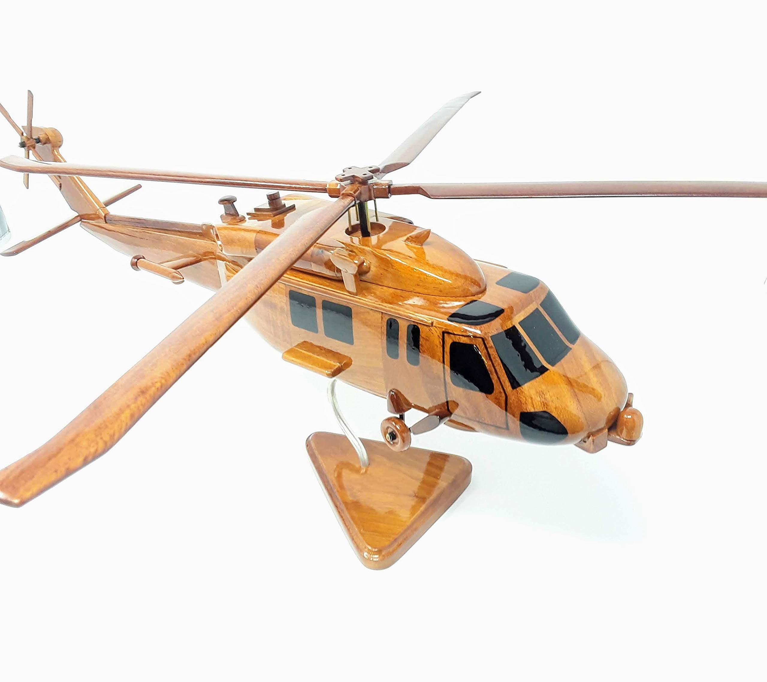 UH60 Blackhawk Helicopter Wood Model