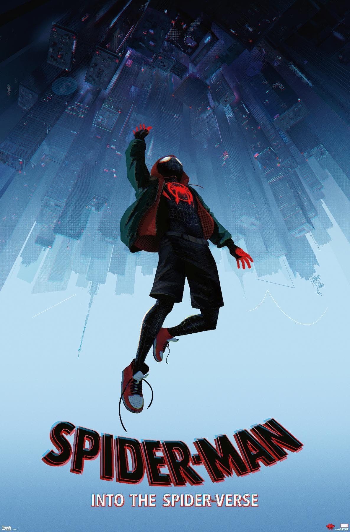 Marvel Spider-Man - Into The Spider-Verse - Falling Wall Poster, 22.375" x 34", Unframed Version