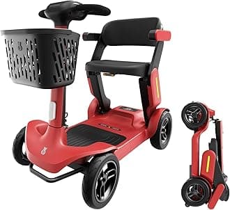 Paiseec Mobility Scooter for Adult, 25 Miles Endurance Lightweight Mobility Scooter, Folding Mobility Scooter for Adult, Powered Mobility Scooter All Terrain Motorized Scooter Collapsible