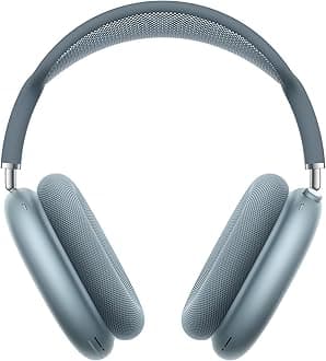 Apple AirPods Max Wireless Over-Ear Headphones, Pro-Level Active Noise Cancellation, Transparency Mode, Personalised Spatial Audio, USB-C Charging, Bluetooth Headphones for iPhone, Blue 