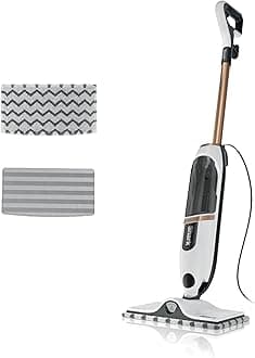 Shark SteamSpot Steam Mop with Steam Blaster Technology, 3 Steam Modes, 2 Washable Pads, XL Removable Water Tank, Lightweight, Steam Cleaner for sealed Hard Floors, Hardwood, Tile, Laminate, S2001