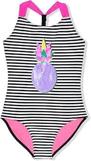 CinCili Girls One Piece Swimsuits Crossback Swimwear Beach Bathing Suit 3-14 Years